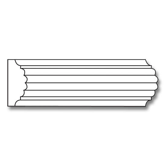 Resin Reed Moulding- 3/4 x 1 7/8
