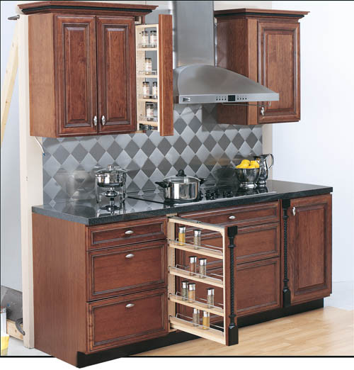 Base Cabinet Filler with Adjustable Shelves, 3"