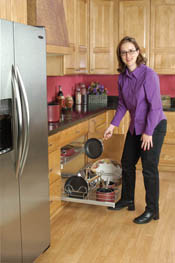 Cookware Organizer for 36" Base Cabinets - Chrome-Crominox Wire