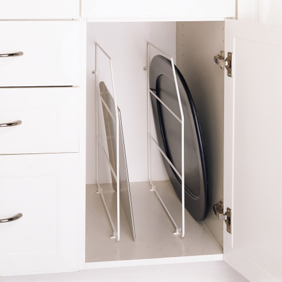 18" High Tray Dividers White Wire