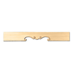 72 in. Trad Scroll Panel R Hood 3 pc set Maple