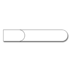 Resin Top Cap Moulding- 1 x 2 1/8