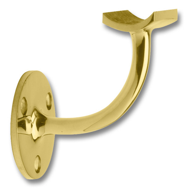 BRACKET, HANDRAIL, 1.5\" Polished Brass