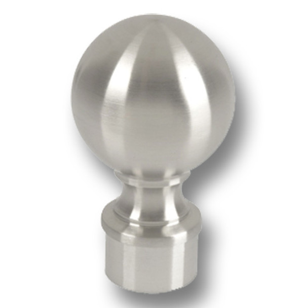 BALL FINIAL, 1.5" Satin Stainless Steel