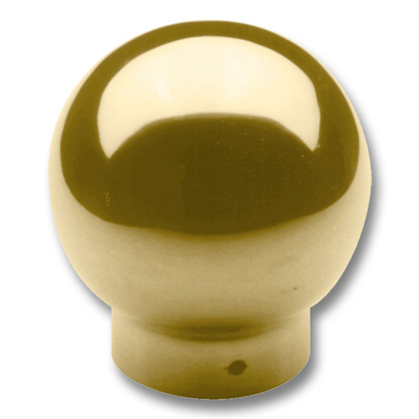 BALL SINGLE OUTLET, 2" Polished Brass