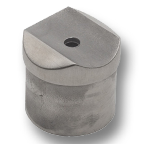 PERPENDICULAR COLLAR, 1.5" Satin Stainless Steel