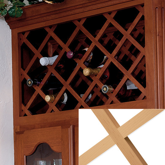 Squared Wine Rack 17" x 36" Cherry