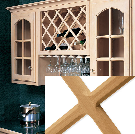 Deluxe Wine Rack 17" x 36" Cherry