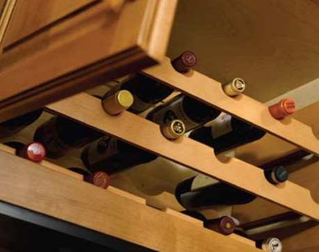 Bottle Rack 18" x 2" x 3/4" Cherry