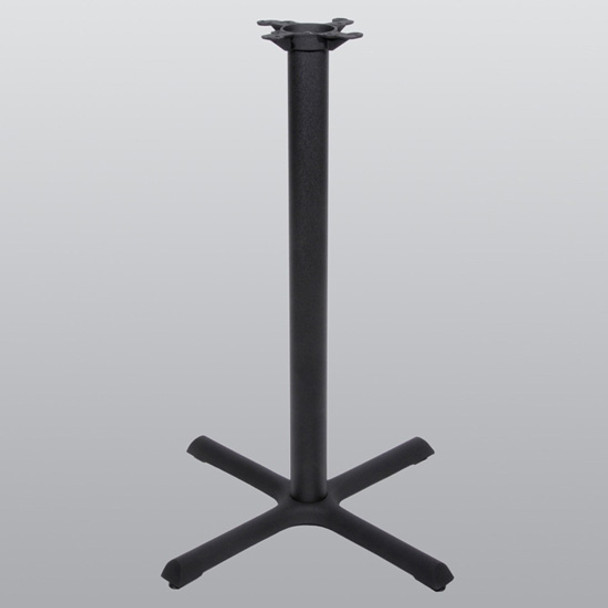 TABLE BASE 30\"X30\" STYLE X, 40\" HIGH, BLACK MATTE