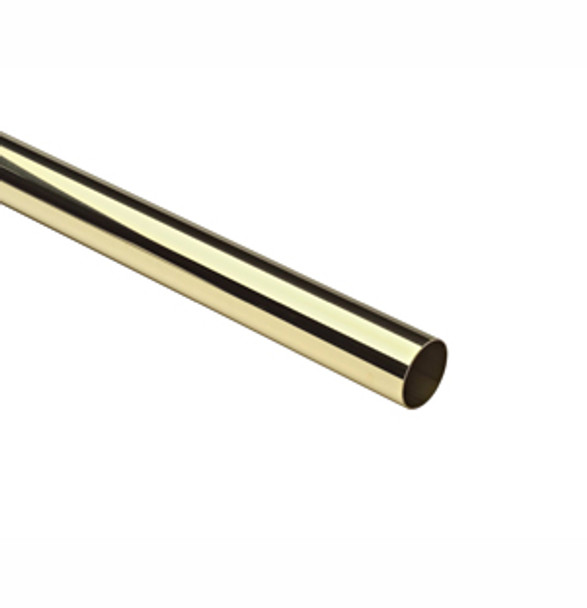 2" Dia. Tubing  (8' lengths) Polished Brass