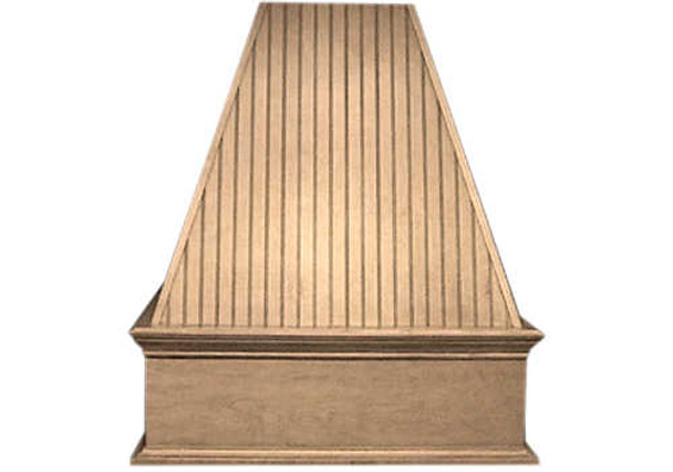 Bead Board Island Wood Hood, 42\", Maple