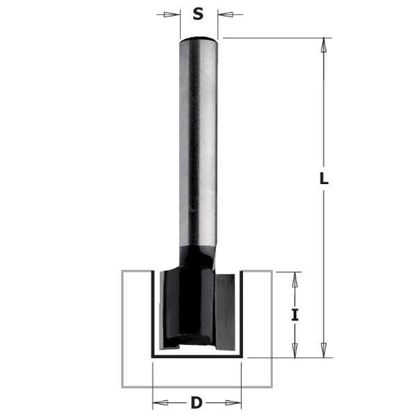 Contractor Mortising Bit, 3/4-inch Diameter, 1/4-inch Shank