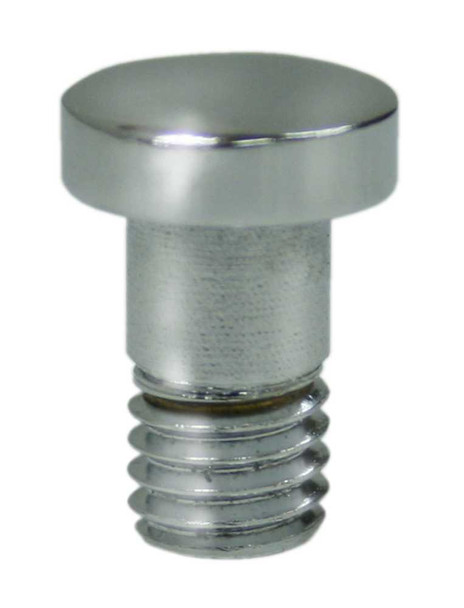 Extended Button Tip for Solid Brass Hinges, Chrome