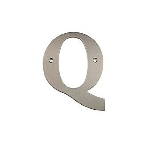 4'' Residential Letter Q, Satin Nickel