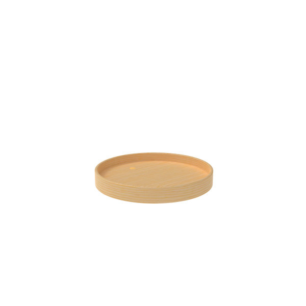 18" Natural Wood - Maple full circle lazy susan tray, no hole, no bearing