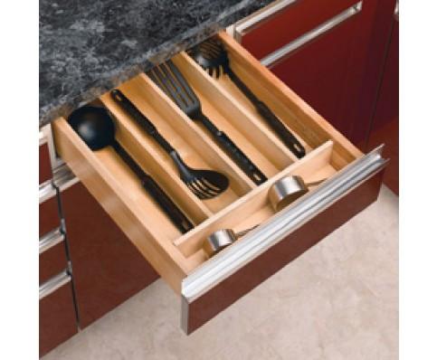 Trimable Wood Utility Tray Insert 18.5" x 22" x 2.875" Natural Maple