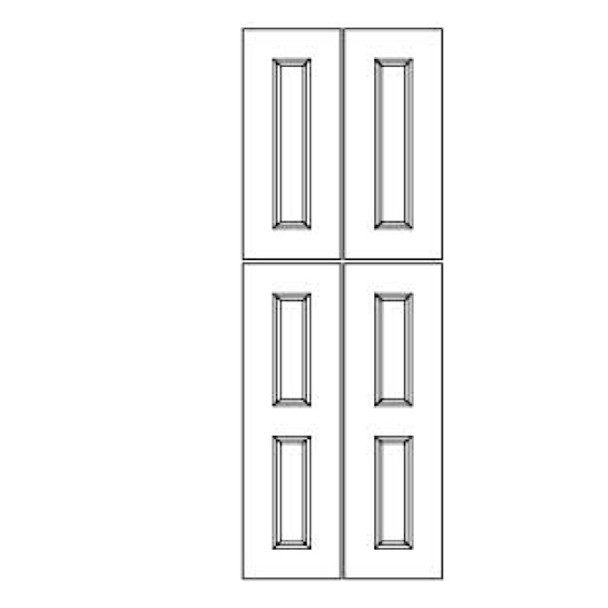 Panel - Decorative End for 84 H Pantry or Oven Cabinets  - Galaxy Collection - Frost by Fabuwood