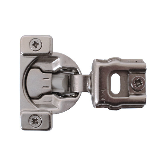 Soft-Close One-Piece Hinge, 105 degree 1-1/4" Overlay, Press in