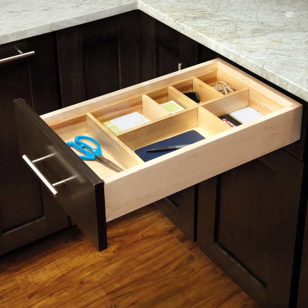 Customizable Wood Drawer Organizer Insert Kit