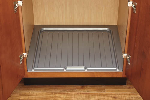 Vanity Drip Tray, Hi Impact Polystyrene, Silver, 27-30"