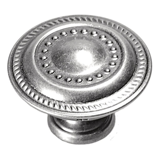 1-1/4\" Manor House Cabinet Knob, Silver Stone