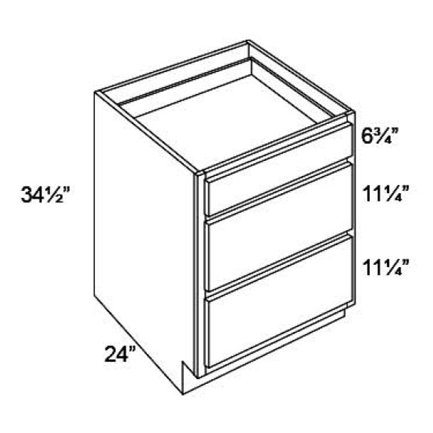 Drawer Base 30 W X 34-1/2 H X 24 D - Hallmark Frost by Fabuwood