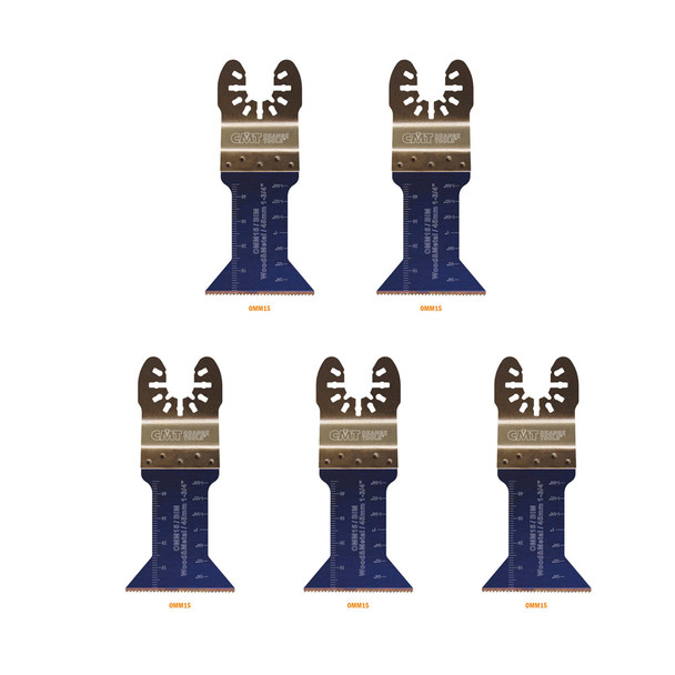 1-3/4" Plunge and Flush-Cut For Wood and Metal - 5 Pack