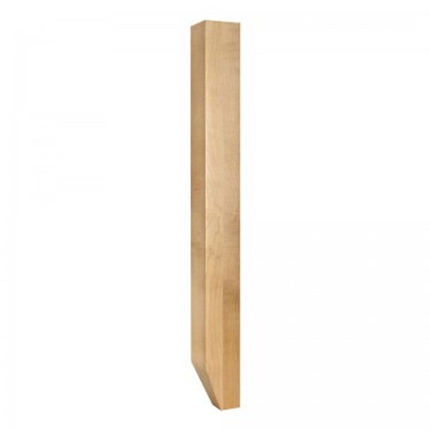 Tapered Shaker Wood Post (Island Leg) 3-1/2" x 3-1/2" x 35-1/2", Rubberwood