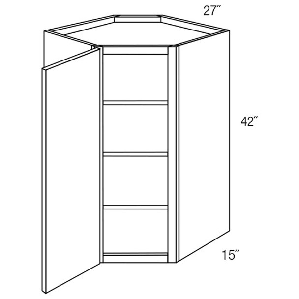 Wall Diagonal Corner 27 W X 42 H X 15 D - Norwich Series by JSI