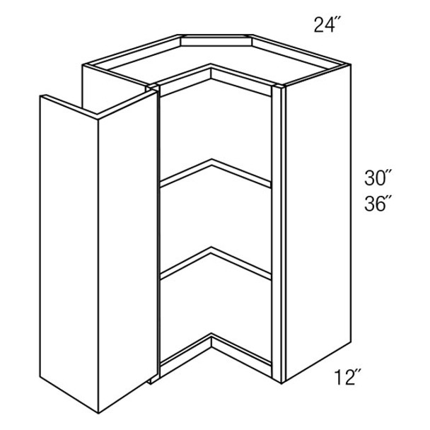 Wall Square Corner 24 W X 30 H X 12 D - Norwich Series by JSI