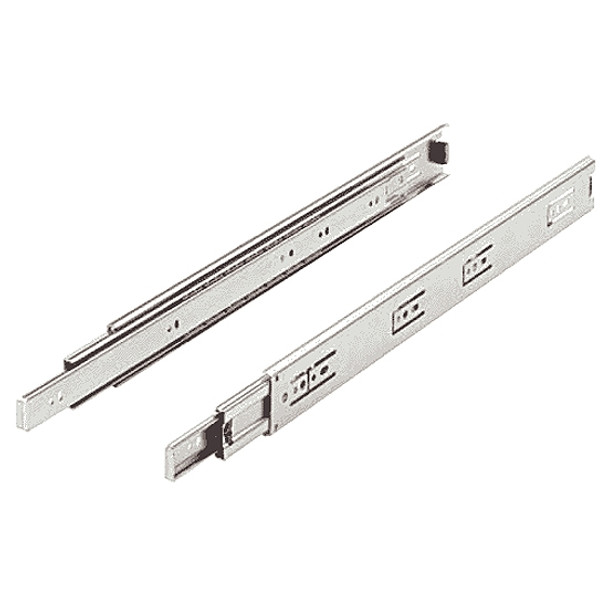 Full Extension Side Mount Drawer Slides, 100 Lb. Capacity, 12"