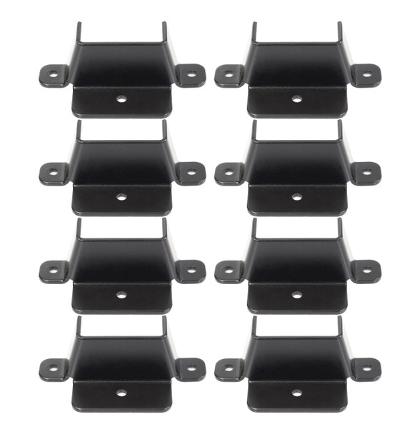 Dovetail Bracket Set For Bed Support Slats, Black