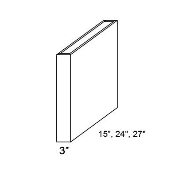 Column 3 W X 42 H X 15 D - Galaxy Nickel by Fabuwood