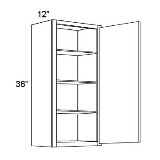 Wall 9 W X 36 H X 12 D - Galaxy Nickel by Fabuwood