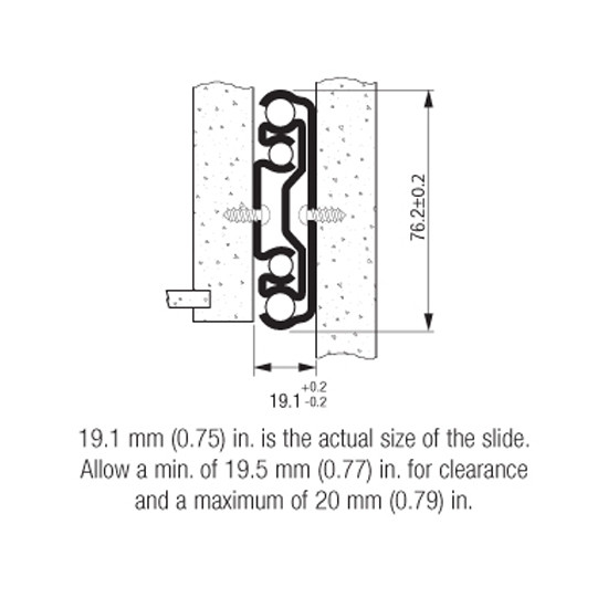 Slide, Full Extension, 550 Lb. Weight Capacity, Lock-In/Lock-Out Mechanism 3
