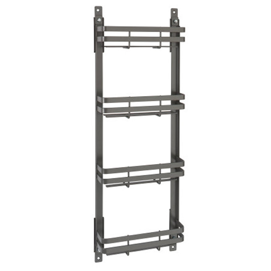 Flat Wire Door Mount Spice Organizer for Wall 12” Orion Gray