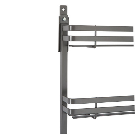 Flat Wire Door Mount Spice Organizer for Wall 15” Orion Gray