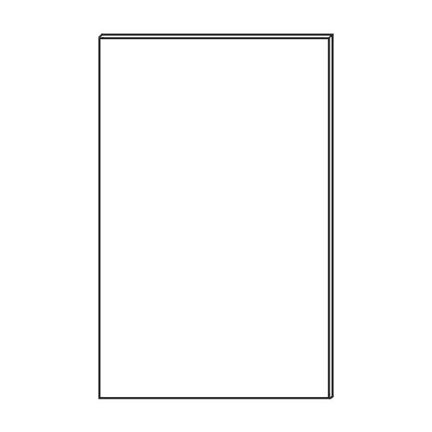 Panel - Wall End 12 W X 20 H X 3/4 Th - Modern Dark Wood (required on exposed sides)
