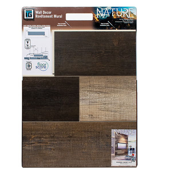 Vinyl 7 x 36 in. Wall Panels Case, Wilderness