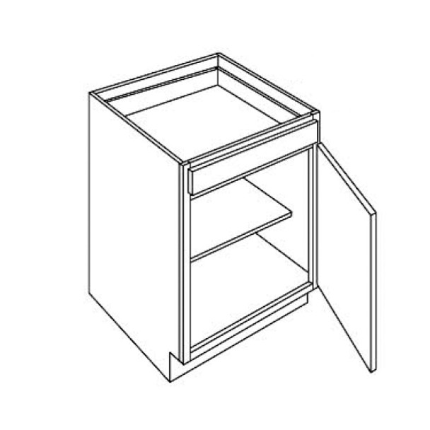 Base 9 W X 34-1/2 H X 24 D - Quest Metro Frost Series by Fabuwood