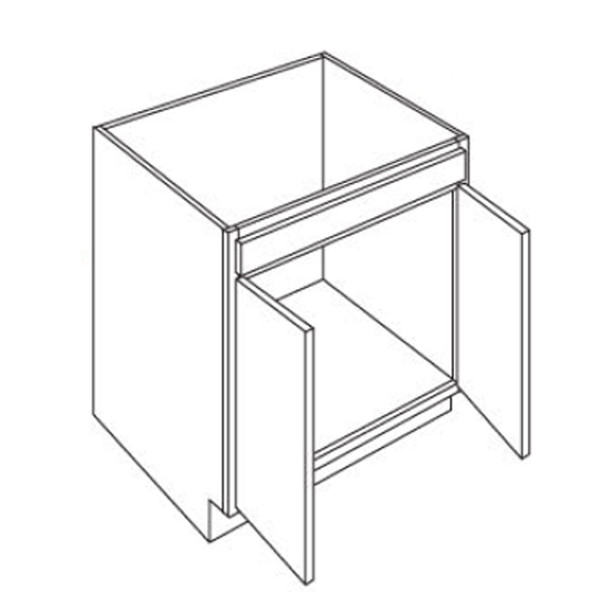 Vanity Sink Base 30 W X 34-1/2 H X 21 D - Quest Metro Frost Series by Fabuwood