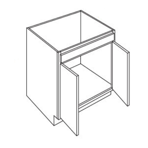 ADA Sink Base 30 W X 32-1/2 H X 24 D - Quest Metro Java Series by Fabuwood