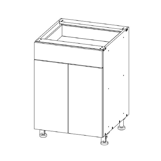 Base 30 W X 34-1/2 H X 18 D - Standard  Series by Open Air Cabinets (2 Pull-Outs) 