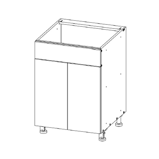 Sink Base 21 W X 34-1/2 H X 24 D - Standard  Series by Open Air Cabinets