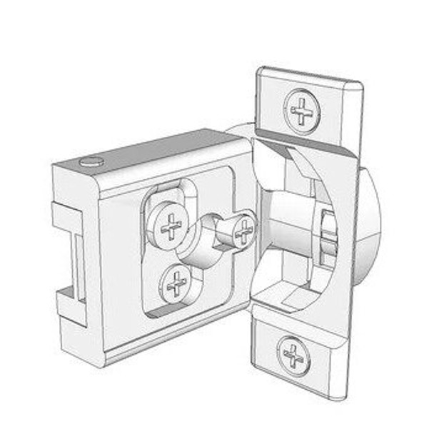 COMPACT CLIP 30C2 face frame hinges, 105 Degrees opening,  (7/16" cup depth), 5/16" overlay, Press