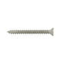 Wood Screw #10 x 2'', Satin Nickel