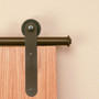 Stick 8-Ft. Rolling Door Hardware Long Bracket Kit, Oil Rubbed Bronze