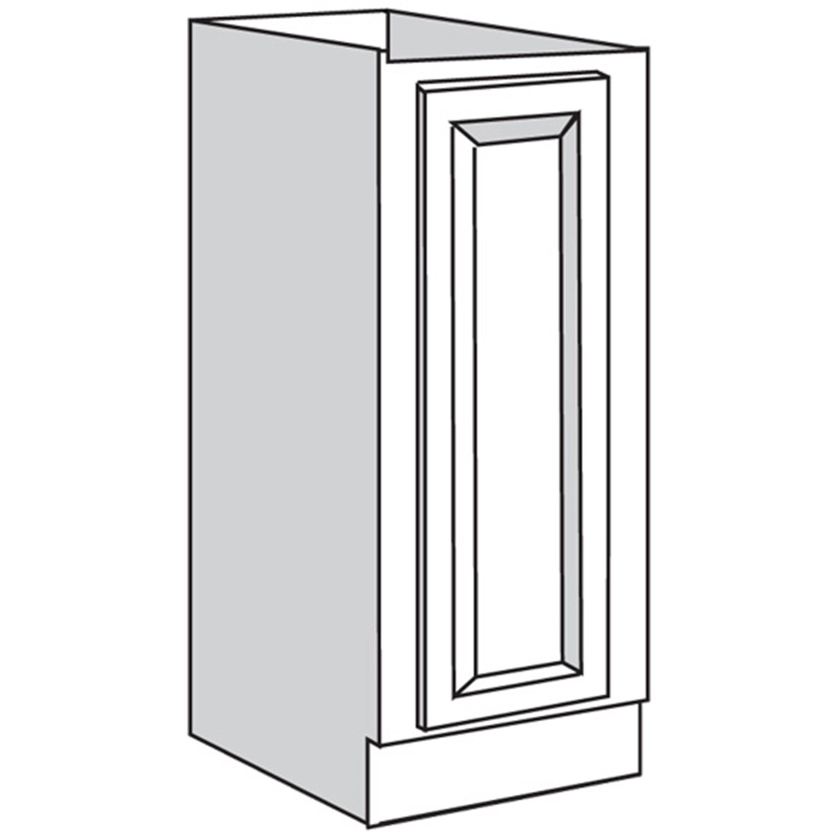 Base 9 W X 34-1/2 H X 24 D - Dover Series by JSI (Full Height Door)