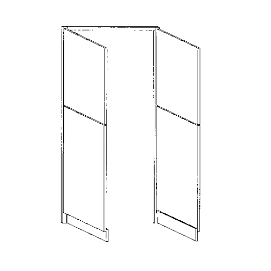 Walk Through Pantry 30 W X 93 H - Niagara Acorn Series by Legend (Doors & Face Frame only)